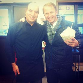 Petter Solberg med Sjefen på Folkets Kebab