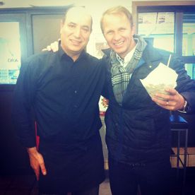 Petter Solberg med Sjefen på Folkets Kebab
