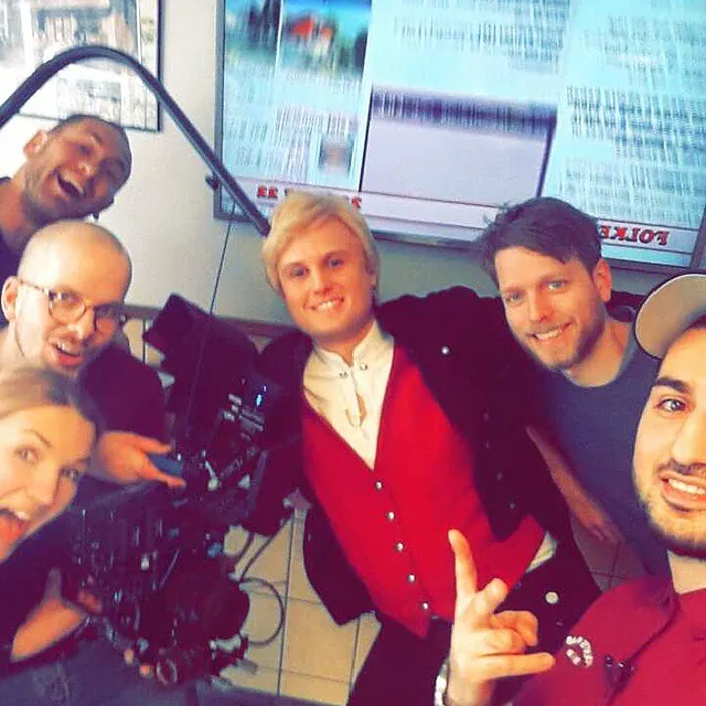 Mellom Bakkar og Berg tv innspilling hos Folkets Kebab